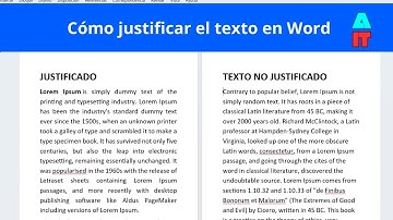 Cómo justificar el texto en Microsoft Word