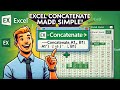 Learn how to use Concatenate Formula in Excel