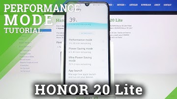 Honor 20 Lite - How to Activate High Performance Mode