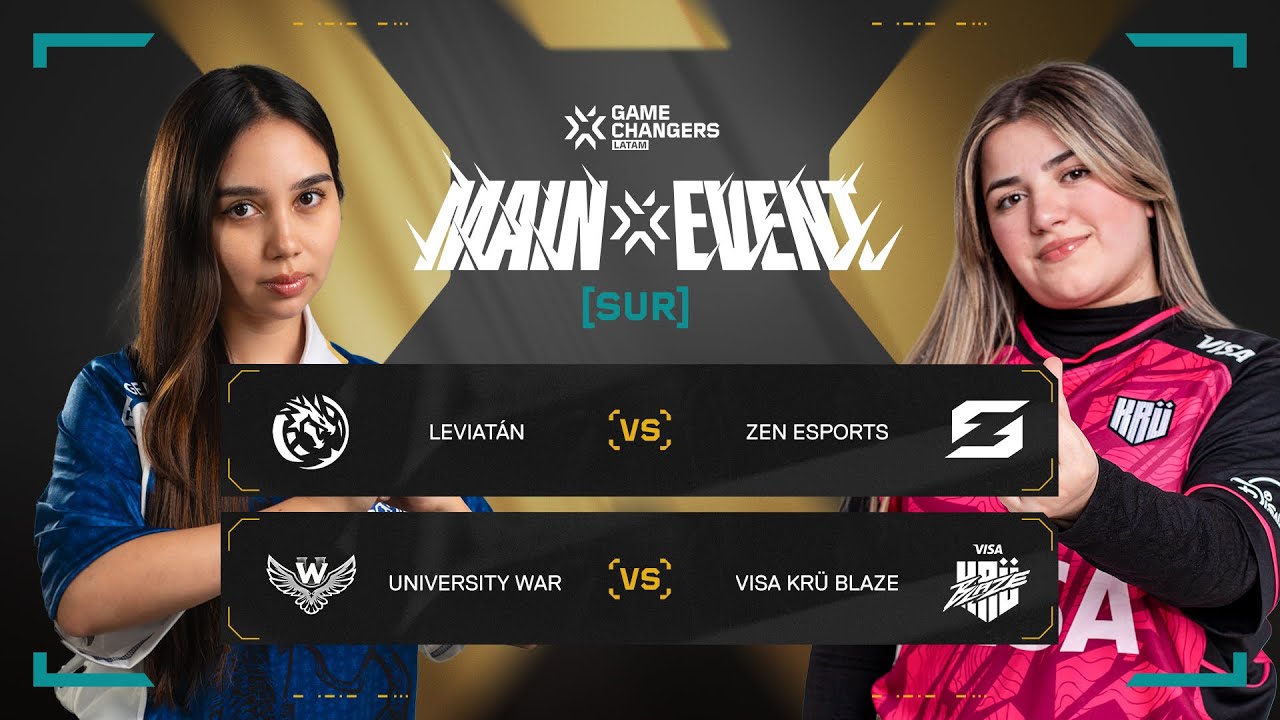 LEV vs ZEN / UW vs KRÜ — VALORANT Game Changers LATAM Main Event — Fase Eliminatoria Día 2