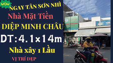Mặt Tiền Diệp Minh Châu, Phường Tân Sơn Nhì, Quận Tân Phú. DT: 4,1x13m Nhà Cấp 4.