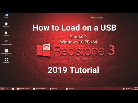 Gandalf Windows 10 PE Bootable USB (Installation Guide) 2019