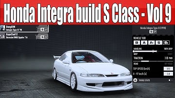 Honda Integra build S Class Car in NFS Unbound Vol 9