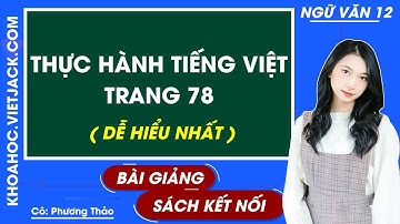 Thực hành tiếng Việt trang 78 | Ngữ văn 12 - Kết nối tri thức (DỄ HIỂU NHẤT)