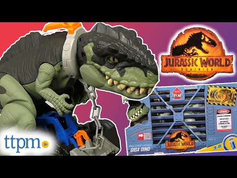 IMAGINEXT JURASSIC WORLD DOMINION! Mega Stomp & Rumble Giga Dino from Fisher-Price Review!