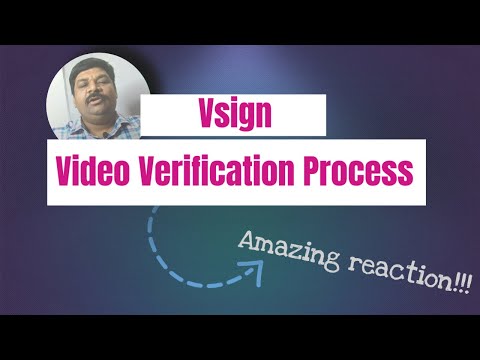 Vsign Digital Signature (DSC) Video Verification Process 2021 ???