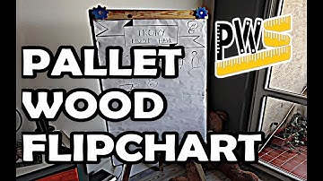 DIY How to make Pallet wood flipchart with 3d printed accesories