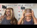 Amazon Highlighted Wig Install + Review