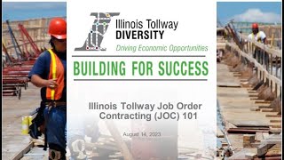 Illinois Tollway Webinar Job Order Contracting (JOC) 101