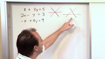 Lesson 13 - Solve Systems Of Equations With Row Reduction, Part 3 (Linear Algebra)