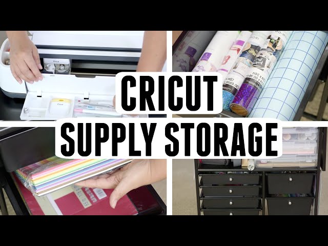 The Best Cricut Storage Cart: Tips for organizing your machine and  materials 