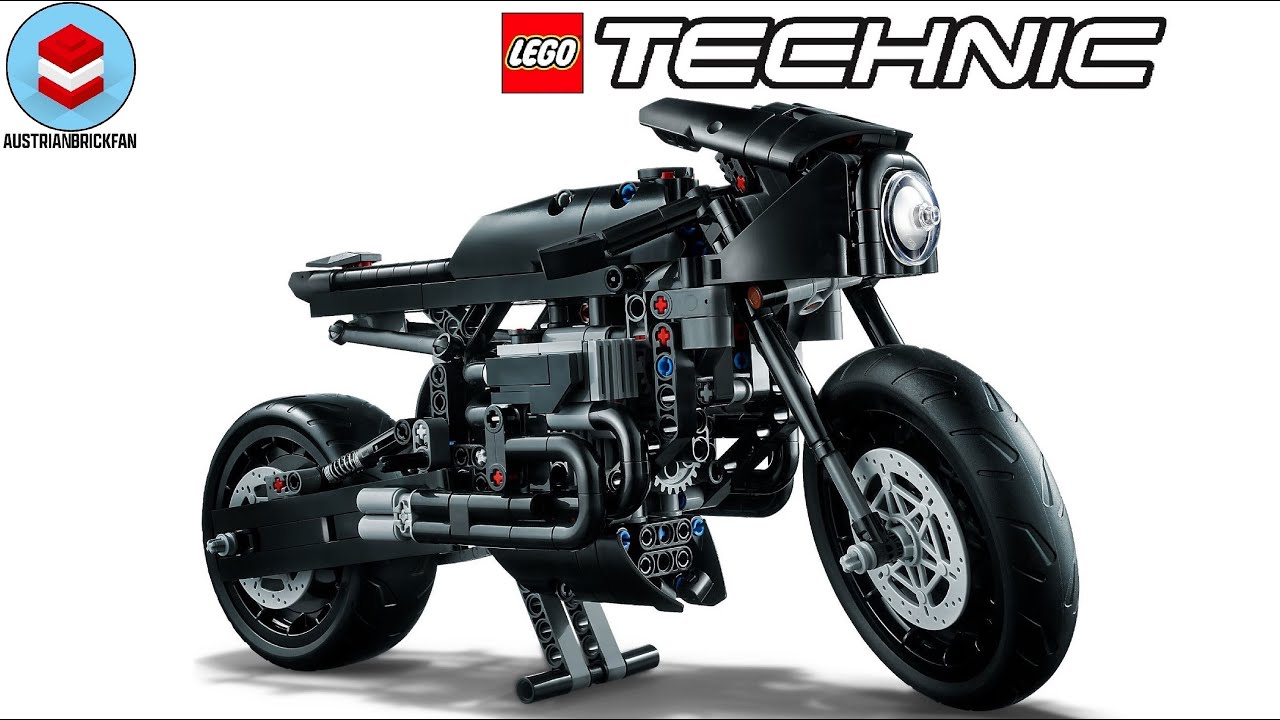 LEGO Technic 42155 The Batman - Batcycle detailed building review 