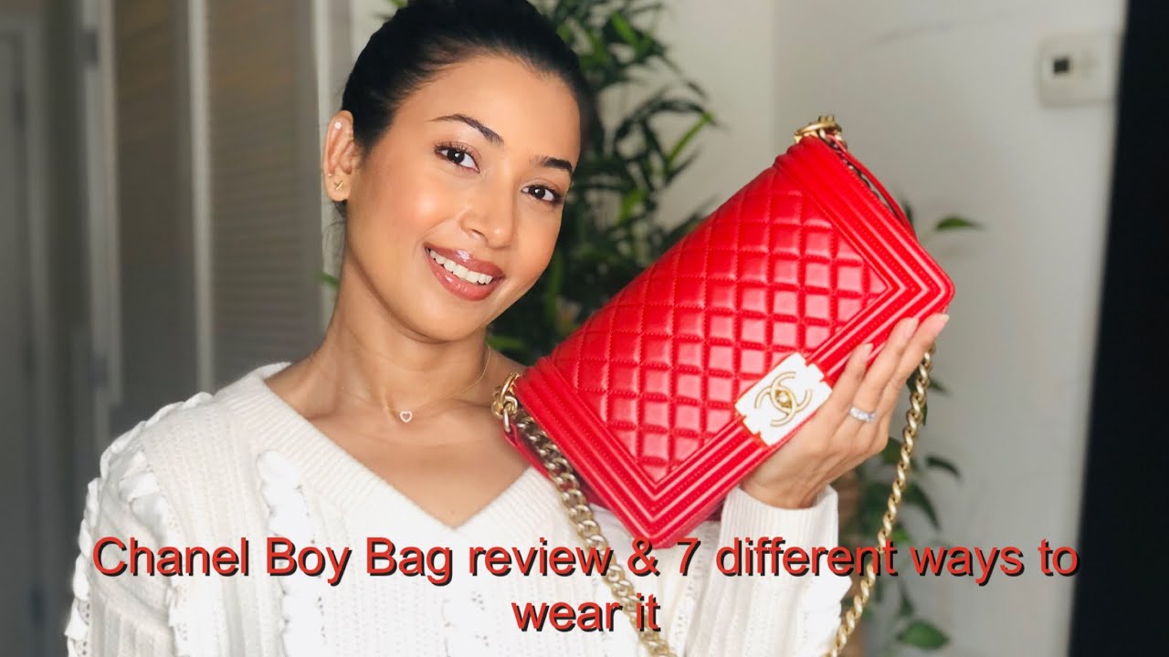 CHANEL BOY BAG Review & 7 Different ways to Wear it ! 