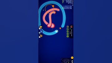 🐍WormsZone.io ❤001 Slither Snake Top01 /Best World Record Snake Epic cacing WormsZoneio #05 #shorts