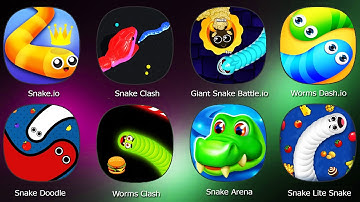 Snake.io,Snake Clash,Worms Dash.io,Giant Snake Battle.io,Snake Doodle,Worms Clash,Snake Arena,Snake