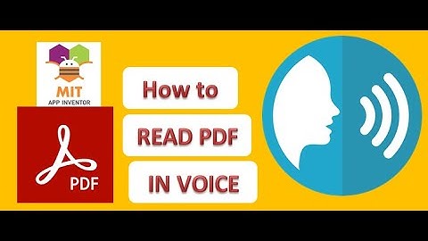 MIT APP Inventor Text to Speech APP |Read PDF in Voice ||MIT App Inventor2 Tutorial#MITAppInventor#0