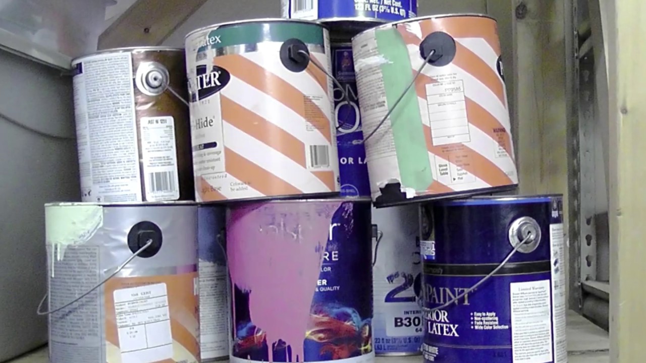 Testing 6 EASY ways to DRY Paint Cans For Disposal (How To Harden Paint) 