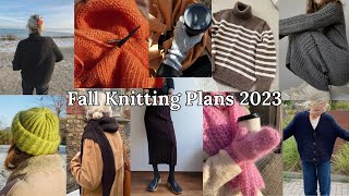 Fall Knitting Plans 2023 - neutral garments, colourful accessories, Petiteknit and MFTK