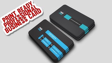 Learn Print Ready Business card design in Photoshop CS6|Tutorial|