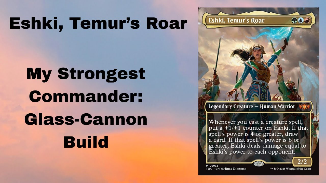 Досье командира: Эшки, Рёв Темура | Мой любимый командир «Стеклянной пушки»! 