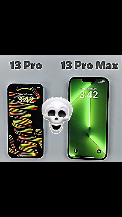 😱 iPhone 13 Pro Vs iPhone 13 Pro Max speed test 🥶