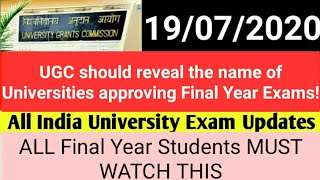 Ugc news today on examination for final year students. check out
complete exam college students and universities. #ugcnews
#ugclatestupdat...