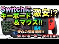 激安でNintendo Switchにキーボードマウスが繋がるアイテムを使ってみた！