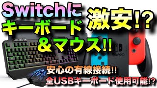 激安でnintendo Switchにキーボードマウスが繋がるアイテムを使ってみた Youtube