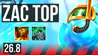 ZAC vs K'SANTE (TOP) | Good KDA: 10/1/4 | KR Diamond | 26.8
