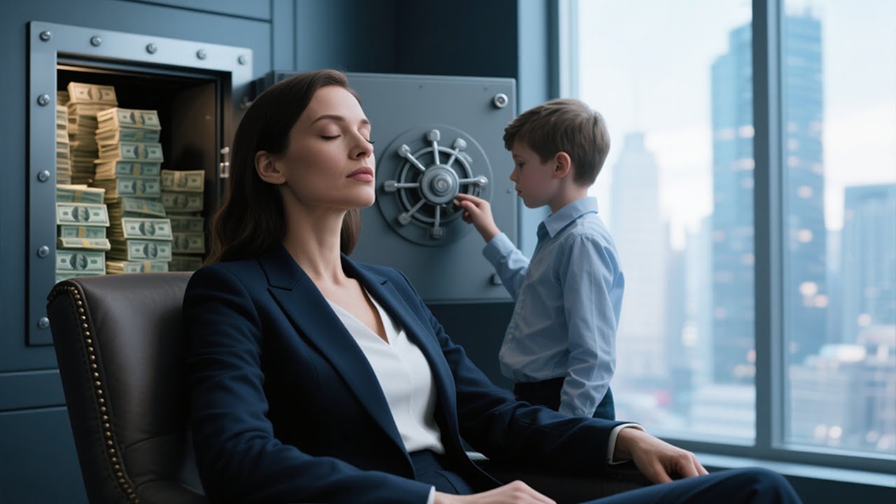 Billionaire CEO Pretends to Sleep to Test Janitor’s Son — Then Freezes Seeing What He Does.