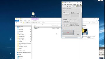 103. LabVIEW link Python ,C# by TCPIP (template)