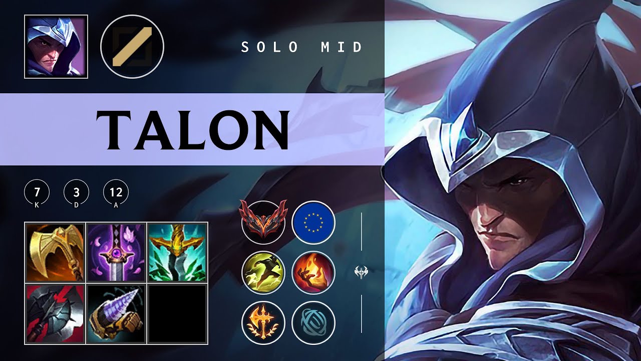 Talon Mid vs Galio - EUW Grandmaster Patch 25.24