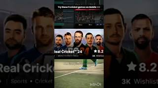 Top 5 best cricket games for Android,👀#short#shortfeed#cricket