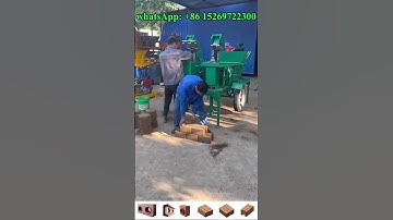 small diesel mobile manual earth soil clay interlocking brick making machine for lego bricks #bricks
