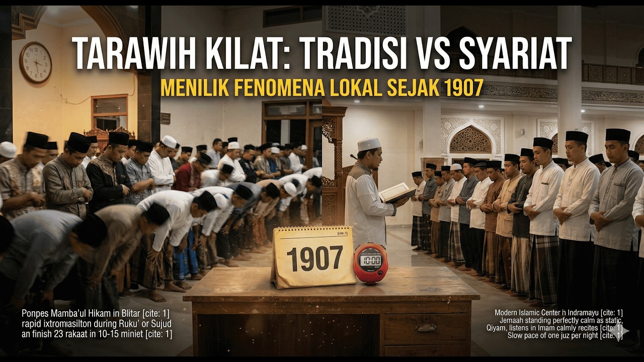 Hukum Tarawih Kilat Blitar Indramayu 7 Menit Gus Baha UAH UAS Sejarah Tarawih Ramadan 2026 viral