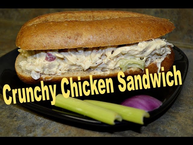 Chicken Sandwich from leftover chicken.Quick & easy recipe video by Chawla