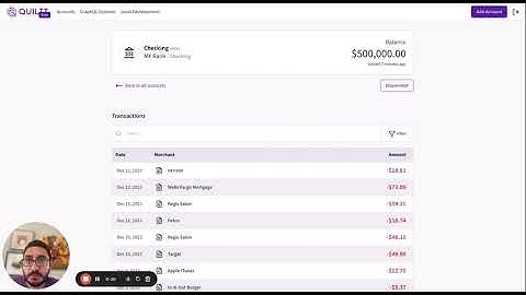 Building a Simple Transaction List with Quiltt