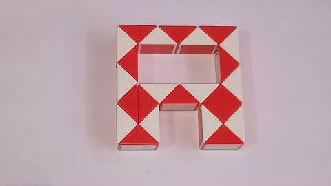Make a Alphabet A with Snake Cube