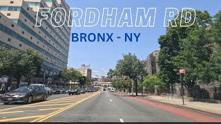 Window-shopping and driving Fordham Shopping District Bronx NYC
