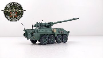 M1128 mobile gun system (MGS), Stryker,  US Army 1:72 Scale Diecast Model