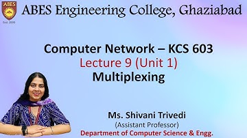 Lecture 9 (Unit 1) || Bandwidth Utilization Multiplexing || Computer Network