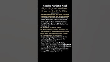 Thumbnail of #tiktok #nasabe kanjeng nabi#lirik