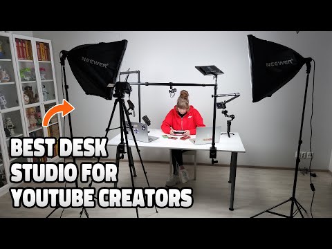 أفضل إعداد مكتب لمنشئي المحتوى على يوتيوب بناء استوديو NEEWER متكامل