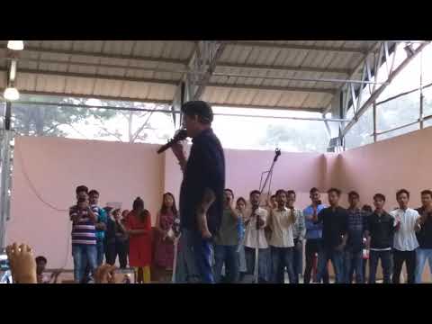 zubeen-garg-in-north-eastern-hill-university-shillong-for-the-promotion-of-mission-china