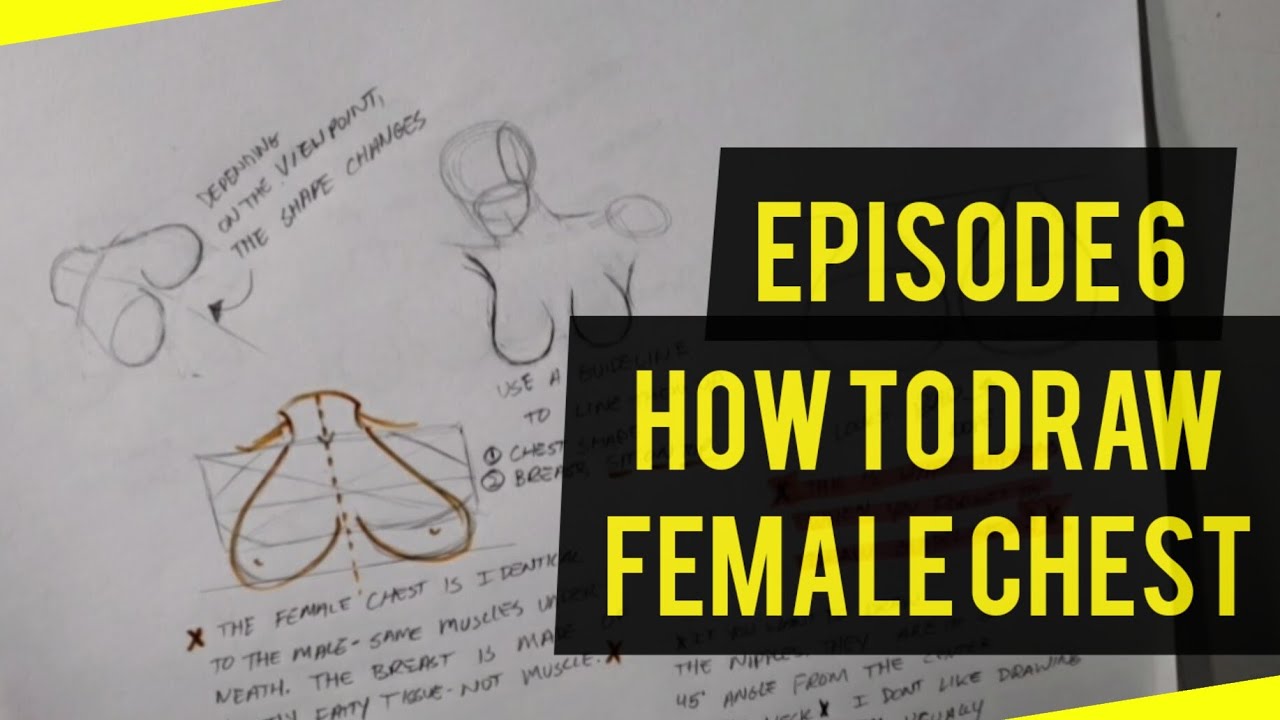 how-to-draw-female-chest-breasts-ep-6-youtube