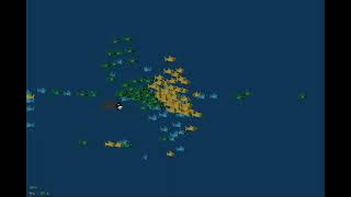 Information Shoal of Fish (with shark) - Python Simulation News