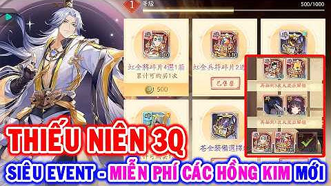 All 1356: Thiếu Niên 3Q (X7Game) | Siêu Event Khủng - Miễn Phí Vô Số - Hồng Kim - Các Loại [HEOVKT]