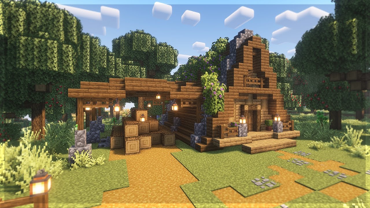 Minecraft Homestead - How to build a Lumberjack