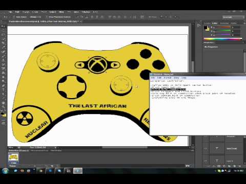 my custom xbox 360 controller template using adobe photoshop cs6