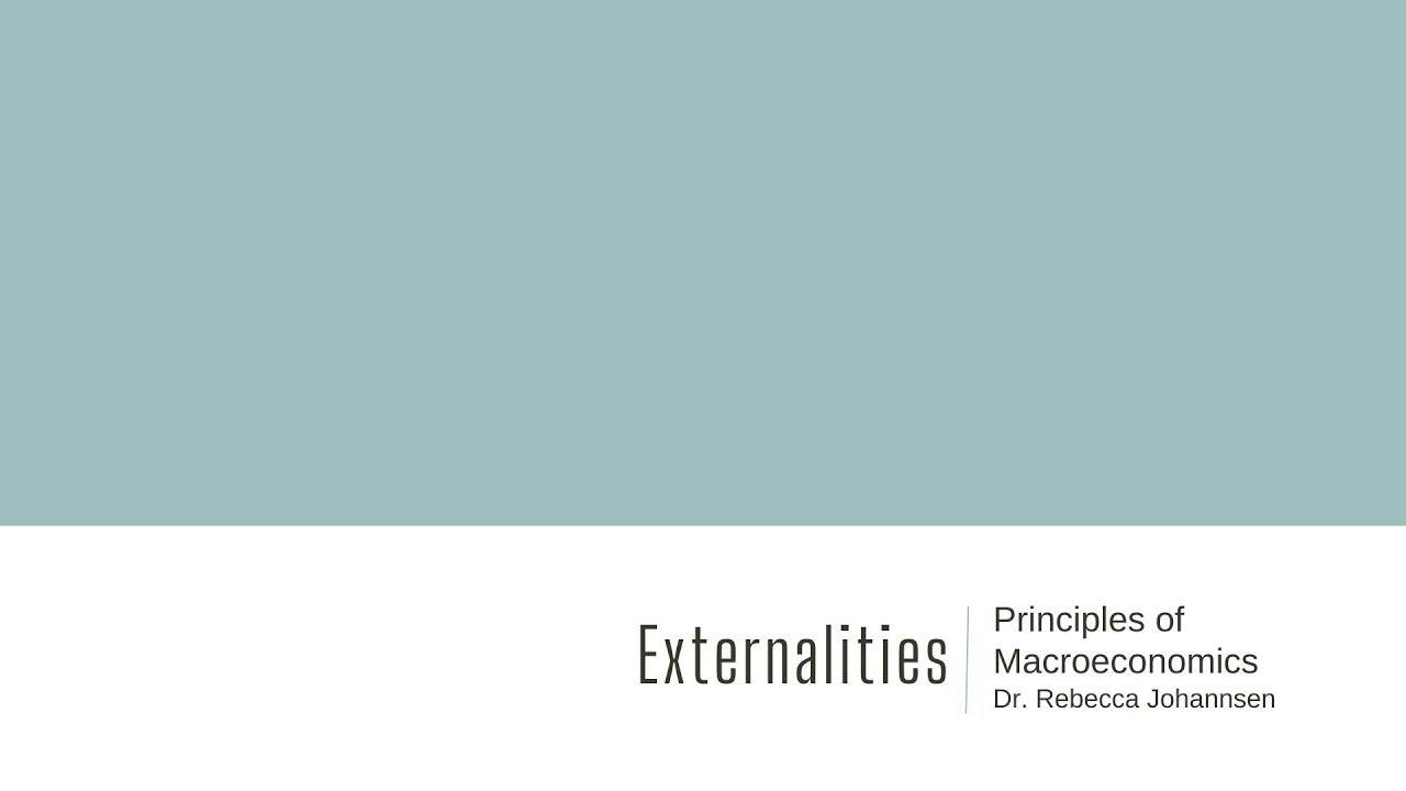 19  Externalities